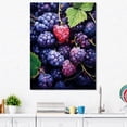thumbnail image 1 of Designart "Berrilicious Geometry In Vibrant Violet II" Fruits Wall Art Prints, 1 of 1