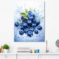 thumbnail image 1 of Designart "Berry Ballet In Ballet Blue" Fruits Canvas Prints, 1 of 7