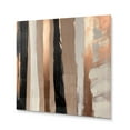 thumbnail image 1 of Designart "Beyond Boundaries Brown and Black IV" Abstract Metal Art Print, 1 of 5