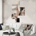 thumbnail image 1 of Designart "Beyond Boundaries Brown and Black V" Abstract Metal Wall Art Prints Set, 1 of 5