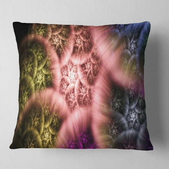 Designart Biblical Sky with Multi Color Clouds - Abstract Throw Pillow - 18x18