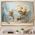 thumbnail image 1 of Designart "Bicycle Calm Pedaling By The Beach VI" Transportation Floater Framed Wall Decor, 1 of 7