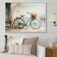 thumbnail image 1 of Designart "Bicycle Calm Pedaling IV" Transportation Floater Framed Canvas Wall Art, 1 of 7