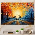 thumbnail image 1 of Designart "Bicycle Harmonious Pedals Painting I" Transportation Art Living Room Set, 1 of 5
