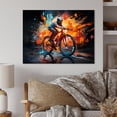 thumbnail image 1 of Designart "Bicycle modern Fusion An" Transportation Metal Wall Decor, 1 of 5