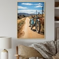 thumbnail image 1 of Designart "Bike Dual-Tire Quest" Bicycle Floater Framed Wall Art Print, 1 of 7