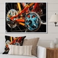 thumbnail image 1 of Designart "Bike Energetic Views" Transportation Floater Framed Canvas Art Print, 1 of 7