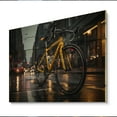 thumbnail image 1 of Designart "Bike Urban Riding" Transportation Print on Natural Pine Wood, 1 of 5
