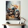 thumbnail image 1 of Designart "Biking With An Impressionistic Touch" Motorcycle Canvas Art Print, 1 of 7