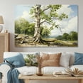 thumbnail image 1 of Designart "Birch Tree Forest Nature's Essence II" Oversized Landscapes Wall Art - Country Green Tree Entryway Wall Art Print, 1 of 4