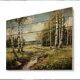 thumbnail image 1 of Designart "Birch Tree Landscape II" Tree Birch Print on Natural Pine Wood, 1 of 5