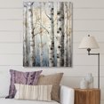 thumbnail image 1 of Designart "Birch Trees In Silver Tones Breathing In The Scenery II" Tree Birch Wall Art Prints, 1 of 7