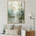 thumbnail image 1 of Designart "Birch Woods Ethereal gracefulness IV" Floral Floater Framed Wall Decor, 1 of 7