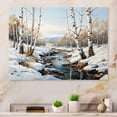 thumbnail image 1 of Designart "Birch Woods Winter I" Tree Birch Metal Wall Decor, 1 of 5