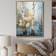 thumbnail image 1 of Designart "Birch Woods Winter V" Floral Floater Framed Canvas Print, 1 of 7