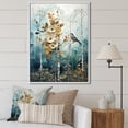 thumbnail image 1 of Designart "Birch Woods captivate Forest II" Animals Floater Framed Canvas Print, 1 of 7