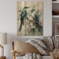 thumbnail image 1 of Designart "Bird Charm Of Feathers I" Animals Print on Natural Pine Wood, 1 of 5