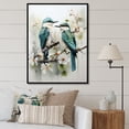 thumbnail image 1 of Designart "Bird Charm Of Feathers II" Animals Floater Framed Canvas Print, 1 of 7