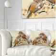 thumbnail image 1 of Designart Bird Couple on a Branch - Animal Throw Pillow - 16x16, 1 of 5