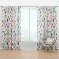 thumbnail image 1 of Designart 'Bird Feathers XII' Bohemian & Eclectic Curtain Panel, 1 of 4