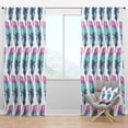 thumbnail image 1 of Designart 'Bird Feathers XVI' Southwestern Blackout Curtain Panel, 1 of 4