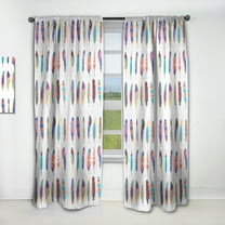 Designart 'Bird Feathers XXI' Southwestern Curtain Panel