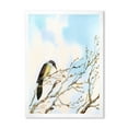 thumbnail image 1 of Designart 'Bird Sitting On Old Bare Tree With Blue Cloudy Sky' Traditional Framed Art Print, 1 of 4