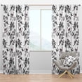 thumbnail image 1 of Designart 'Birds With Floral Pattern' Floral Blackout Curtain Panel, 1 of 4