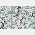 thumbnail image 1 of Designart ' Birds and Peonies With Chinoiserie X ' Traditional Canvas Wall Art Print, 1 of 3