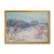 thumbnail image 1 of Designart 'Birds and Winter Trees By River' Lake House Framed Art Print, 1 of 4