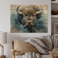 thumbnail image 1 of Designart "Bison Essence of the Plains" Animals Print on Natural Pine Wood, 1 of 5