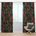 thumbnail image 1 of Designart 'Bituminous Bloom V' Traditional Blackout Curtain Panel, 1 of 4