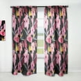 thumbnail image 1 of Designart 'Bituminous Bloom VIII' Tropical Curtain Panel, 1 of 5