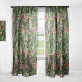 thumbnail image 1 of Designart 'Bituminous Bloom XIV' Tropical Curtain Panel, 1 of 5