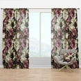 thumbnail image 1 of Designart 'Bituminous Bloom XIX' Floral Curtain Panel, 1 of 4