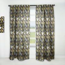 Designart 'Bituminous Impressions V' Modern & Contemporary Curtain Panel