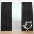 thumbnail image 1 of Designart 'Bituminous Impressions X' Modern & Contemporary Blackout Curtain Panel, 1 of 4