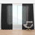 thumbnail image 1 of Designart 'Bituminous Impressions X' Modern & Contemporary Curtain Panel, 1 of 4