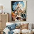 thumbnail image 1 of Designart "Bizare Castle Of Imagination" Cityscapes Floater Framed Canvas Print, 1 of 7