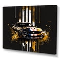 thumbnail image 1 of Designart Black And Gold American Muscle I Canvas Wall Art, 1 of 5