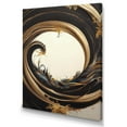 thumbnail image 1 of Designart Black And Gold Circle VI Canvas Wall Art, 1 of 5