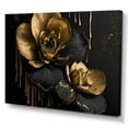 thumbnail image 1 of Designart Black And Gold Orchid II Canvas Wall Art, 1 of 5