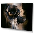 thumbnail image 1 of Designart Black And Gold Popy Flowers I Canvas Wall Art, 1 of 5