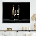 thumbnail image 1 of Designart "Black And White Champagne Dichotomy" Champagne Floater Framed Canvas Prints, 1 of 5