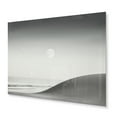 thumbnail image 1 of Designart "Black And White Simplicity Beach Photo III" Nautical & Beach Metal Art Print, 1 of 5