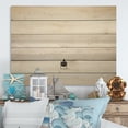 thumbnail image 1 of Designart "Black And White Simplicity Beach Photo IV" Nautical & Beach Print on Natural Pine Wood, 1 of 5