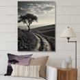 thumbnail image 1 of Designart "Black And White Tree Landscape Minimalism" Tree Canvas Prints, 1 of 1