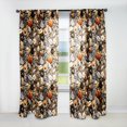 thumbnail image 1 of Designart "Black Jewelry Boho Chic I" Boho Room Darkening Curtain Single Panel, 1 of 6