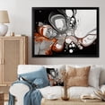 thumbnail image 1 of Designart "Black Liquid Fusion Grey and Black Elegance IV" Abstract Framed Wall Art Decor - Modern Grey Abstract Line Art Bedroom Framed Canvas Wall Art, 1 of 6