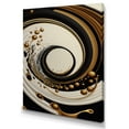 thumbnail image 1 of Designart Black, Silver And Gold Blending Swirls IV Canvas Wall Art, 1 of 5